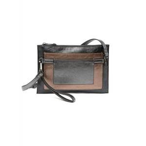 NEW SONDRA ROBERTS squared convertible wristlet in metallic